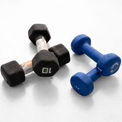 Dumbbells 7lb and 10lb