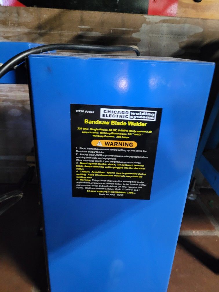 Bandsaw Blade Welder
