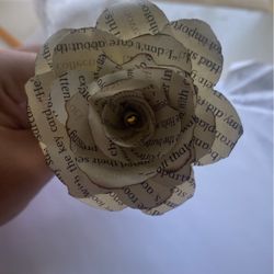 Hand Made Paper Rose 