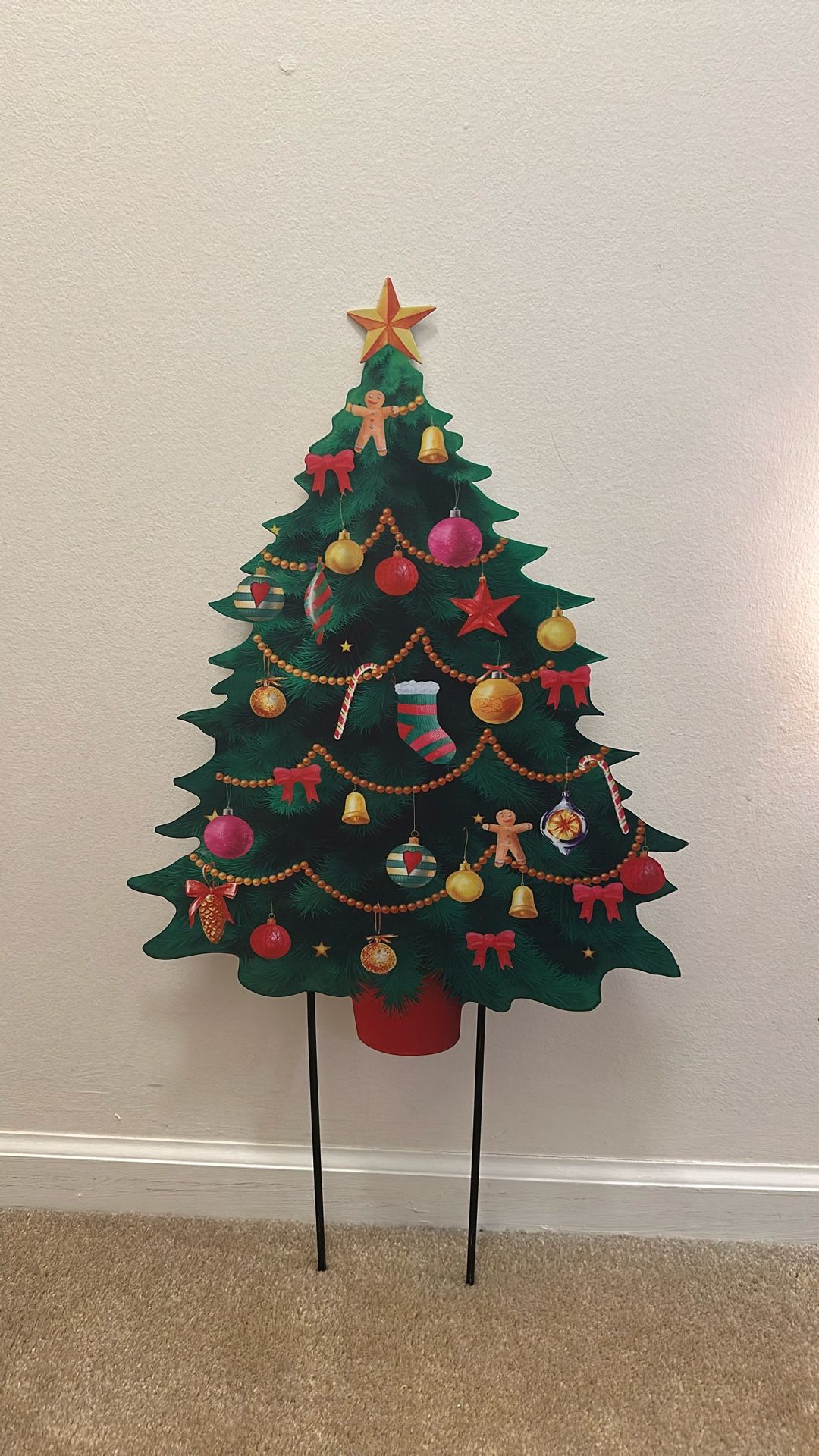 Christmas Tree Metal Yard