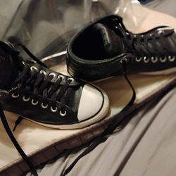 Mid Leather  Converse Sneakers $30 Firm Price Serious Buyers Only Local Pickup