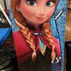 Disneys Frozen 1 Anna Height With Chart Wall Canvas 