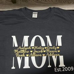 Mom Custom T Shirt