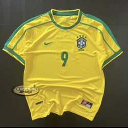 Brazil Ronaldo Soccer Jersey 1998 - LARGE