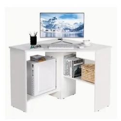White Corner Desk