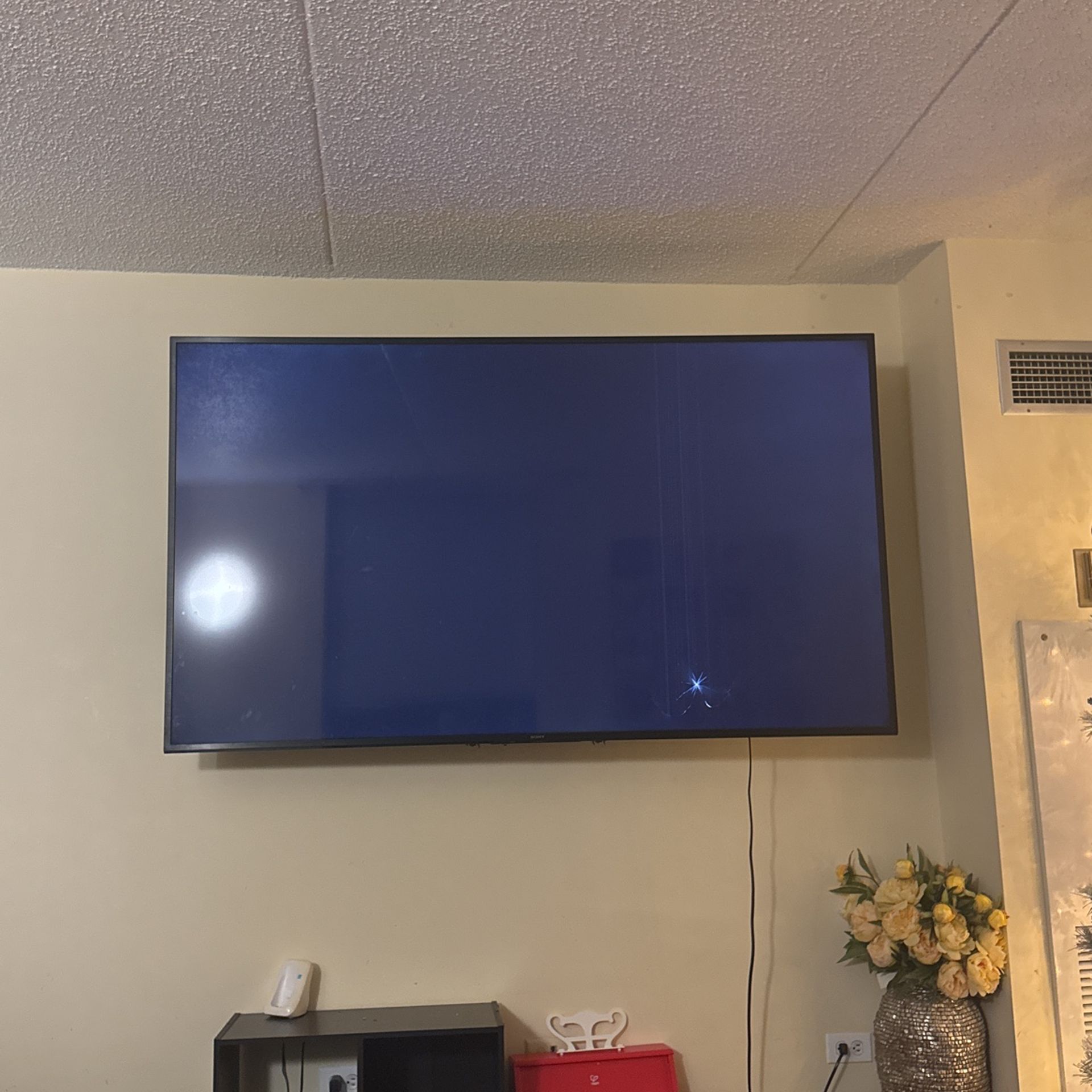75 Inch Sony tv With Internal Crack / Needs Repair