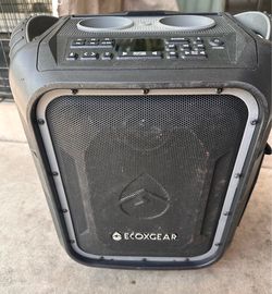 ECOXGEAR EcoBoulder+ GDI-EXBLD810 portable Bluetooth speaker.