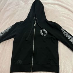 Black Chrome Heart Hoodie 