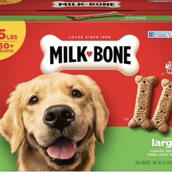 Milk-Bone Original Flavor, Large Crunchy Dog Treat Biscuits, 15 lbs.