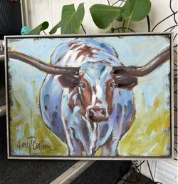 Cow canvas painting