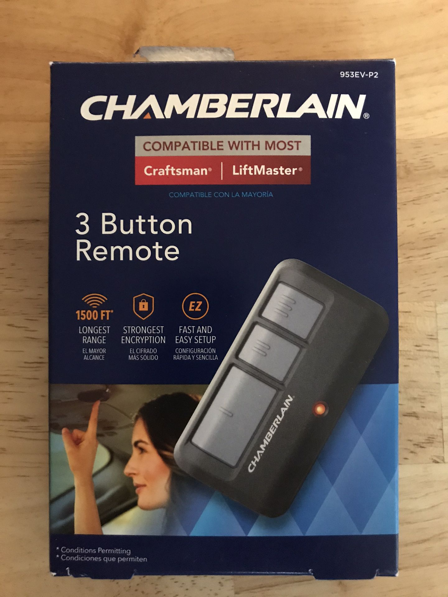 Chamberlain Garage Door Opener Remote