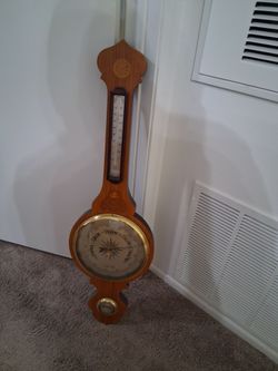 Early 1900's banjo style weather barometer