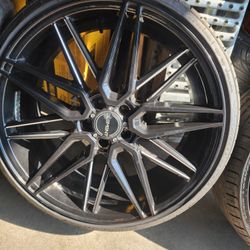 Rims 22" 5x114 With New Tires 