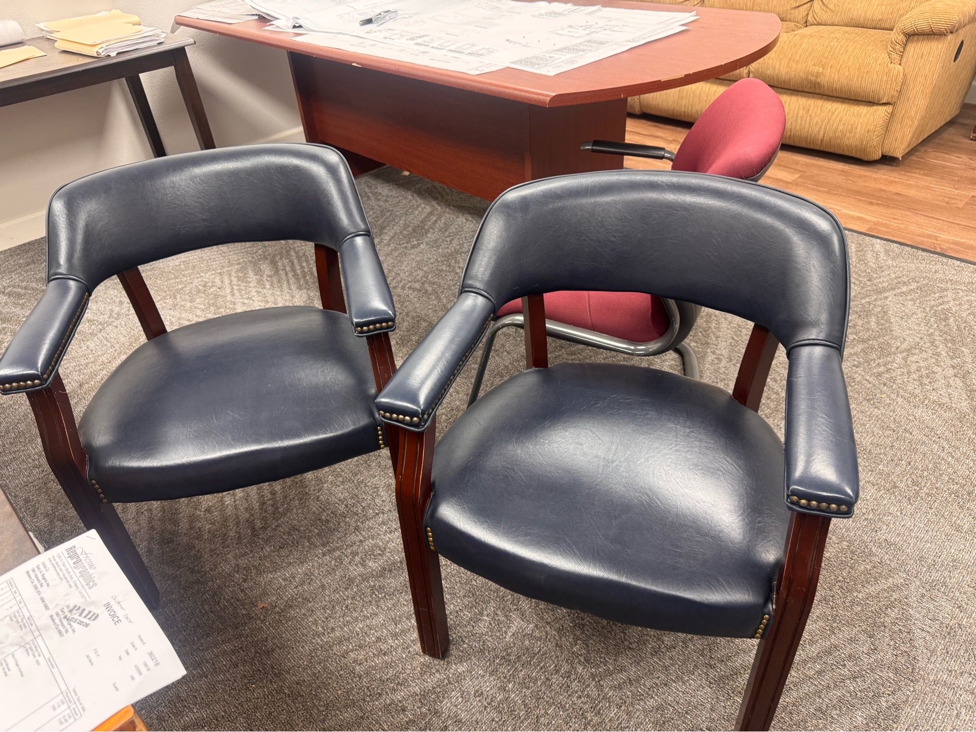 Leather office chairs