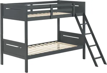 Brand New Twin-Over-Twin Bunk Bed – Grey Littleton | $387