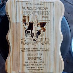 Alice Cooper Pyrography 