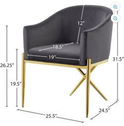 Black Velvet Chair