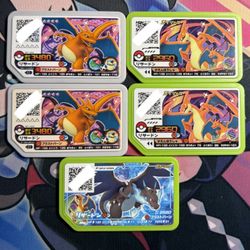 Pokemon Ga-ole Charizard, Mega Charizard X & Y Disk  Lot Nintendo Japan (5pcs)