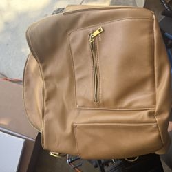 Fawn Diaper Bag Leather Tan