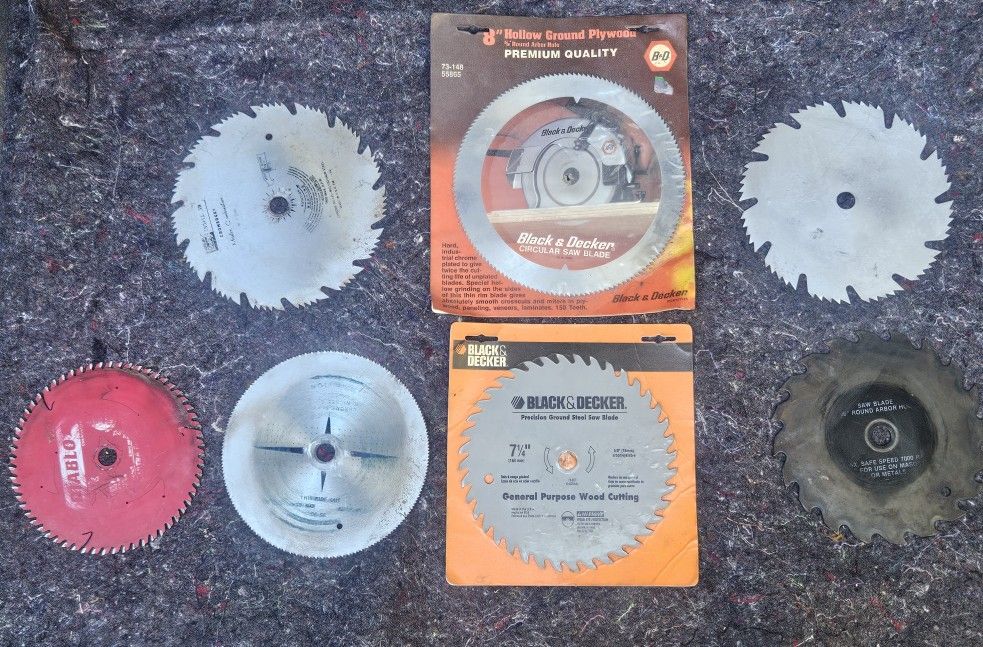New Black & Decker Circular Saw Blades (and Used Miscellaneous Blades)