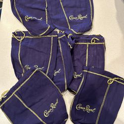 Crown Royal Purple Drawstring Bags