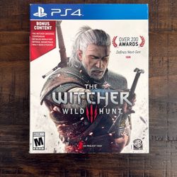 PS4 Game The Witcher Wild Hunt 