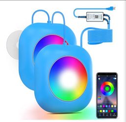 LED Pool Lights for Aboveground Pool, 50W 2 in 1 Double Lights for Giant Pool, Magnetic Underwater Lighting with Timer, 2000lm Dimmable,2x25W IP68 Wat