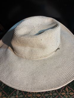 Wide Brim Straw Fedora Hat