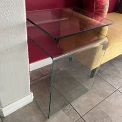 Glass End Table
