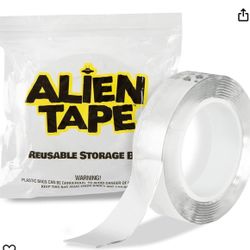Alientape Nano Double Sided Tape, Multipurpose Removable Adhesive Transparent Grip Mounting Tape Washable Strong Sticky Heavy Duty for Carpet Photo Fr
