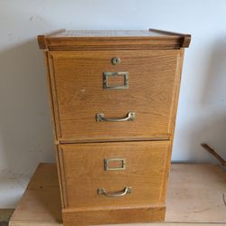 Wooden File Cabinet 