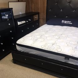Diamond Tufted Bedroom Set!