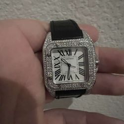 Cartier Santos 100 w 206 Diamond Bezel