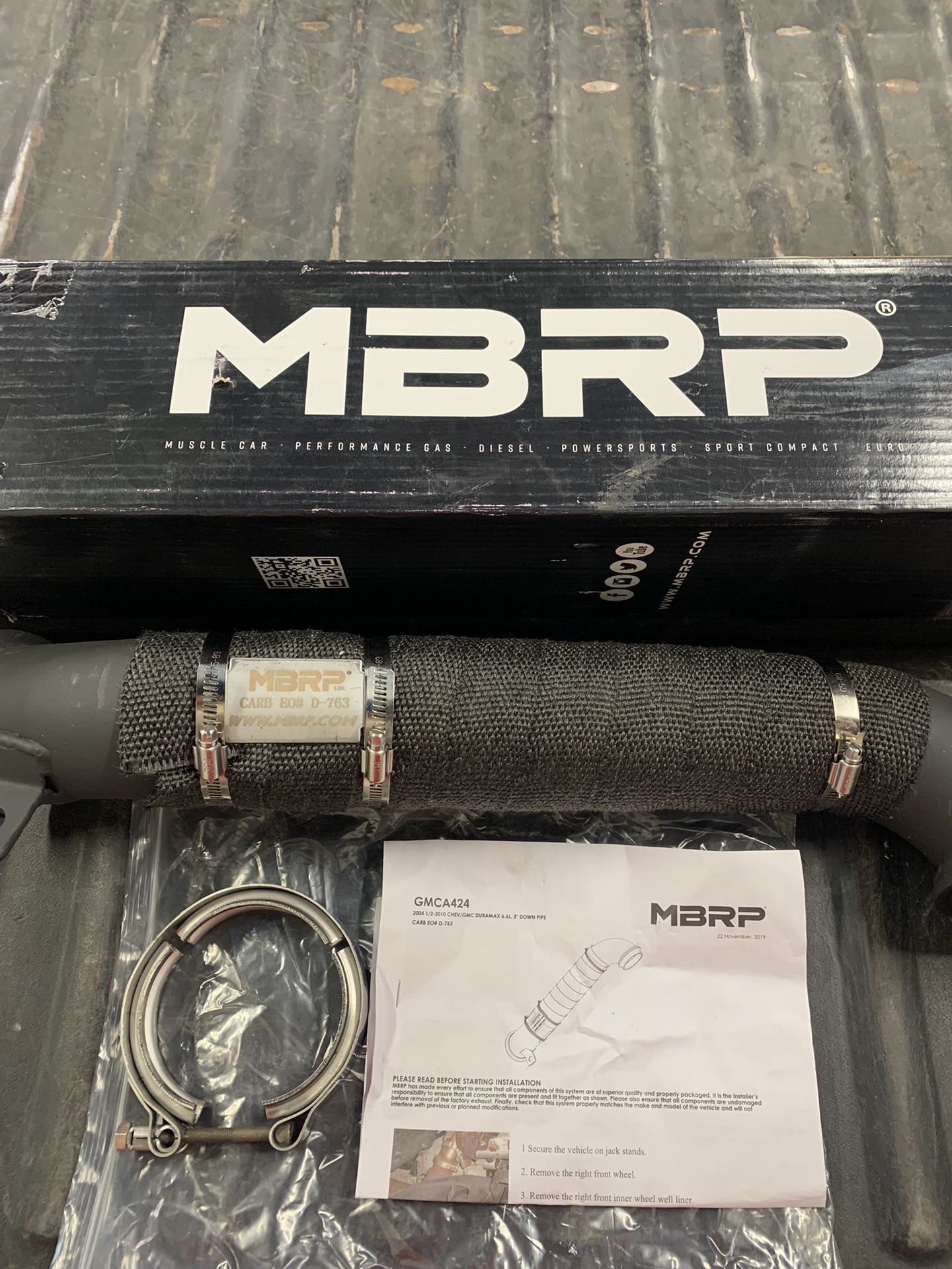 New MBPR Duramax 3” Turbo Down Pipe