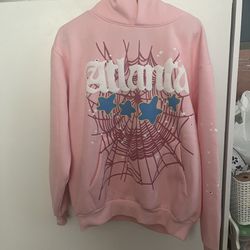 Brand New Sp5der Pink Atlanta Hoodie Size M