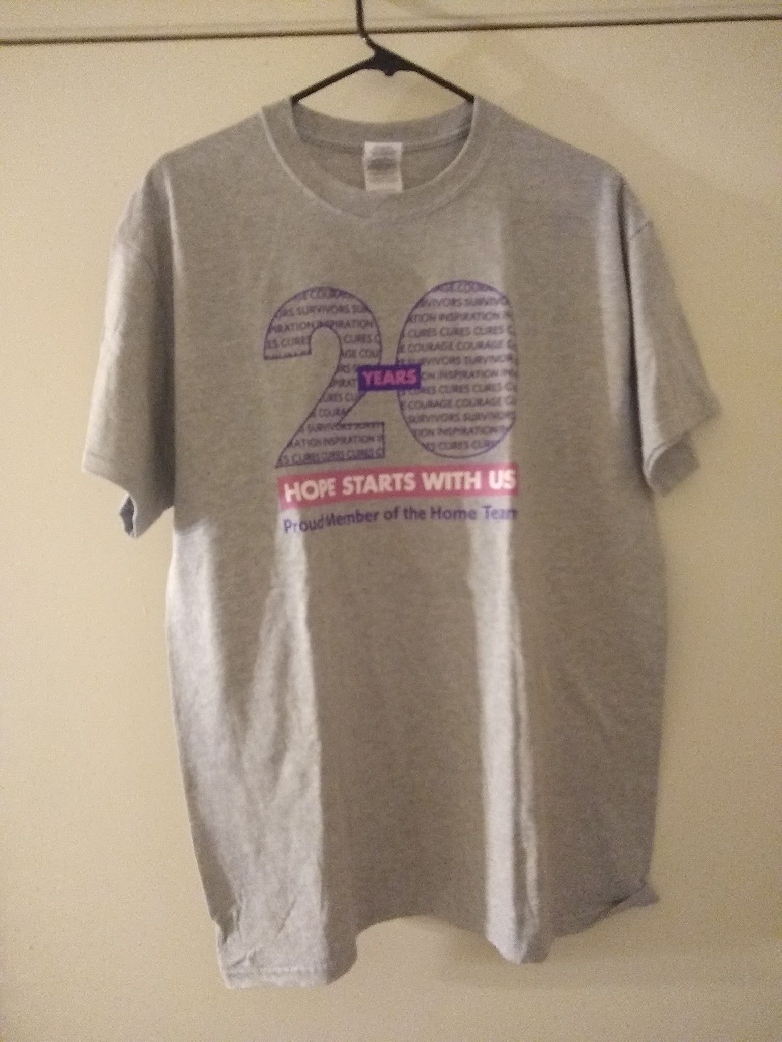 Walk for Hope t-shirt size L