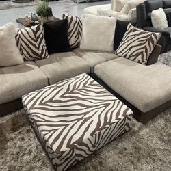 Sectional Sofa With Ottoman 