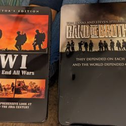 2 Box Sets Of DVDs Band Of Brothers & WW1