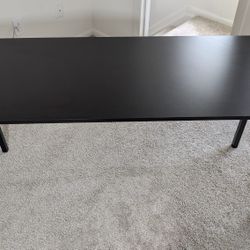 Black Folding Computer Desk, 60inch wide, No Assembly Required