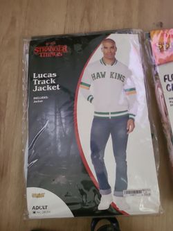 Stranger Things Lucas Track Jacket Costume Adult Medium