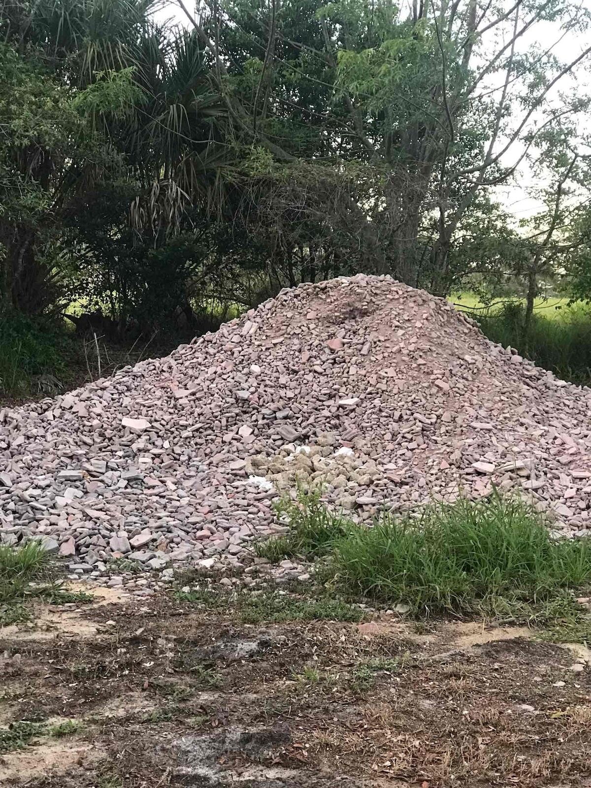 Crushed Tile For Landscaping or Fill