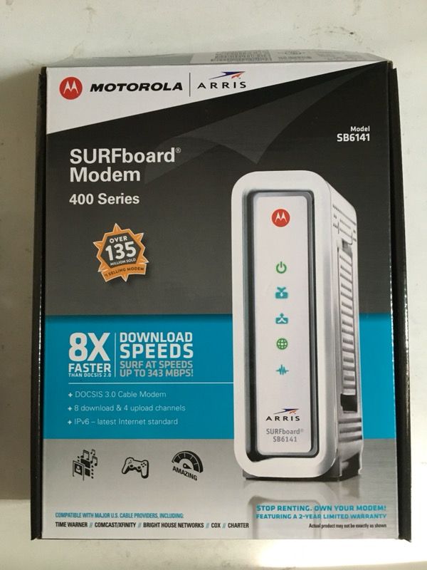 Modem motorola arris surfboard 400 series model sb6141