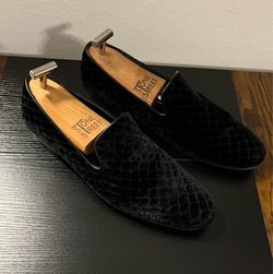 10 Men’s Giorgio Brutini Velvet Smoking Slipper Formal Evening Loafer Dress Shoe