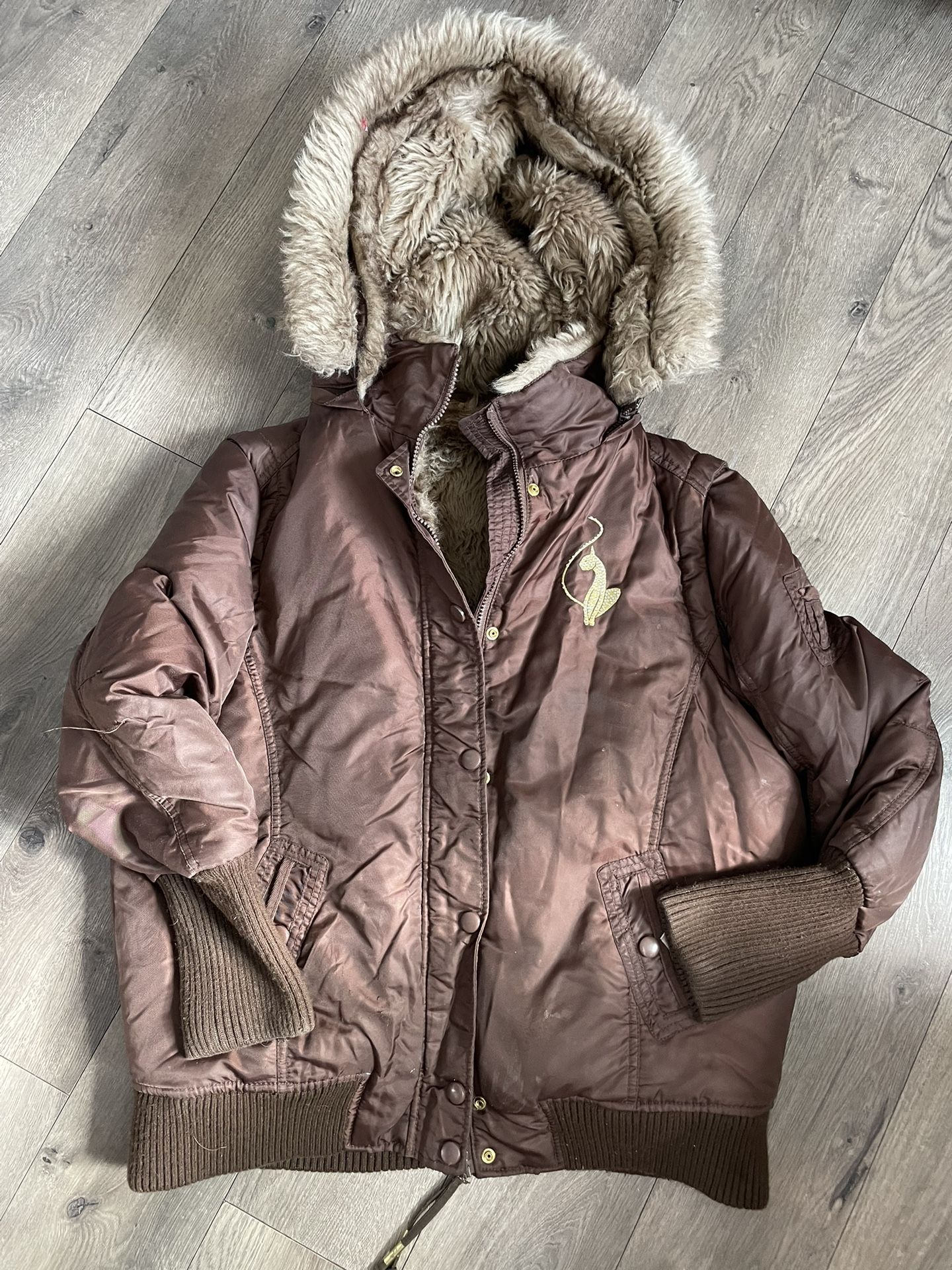 Baby phat jacket 2025 with fur