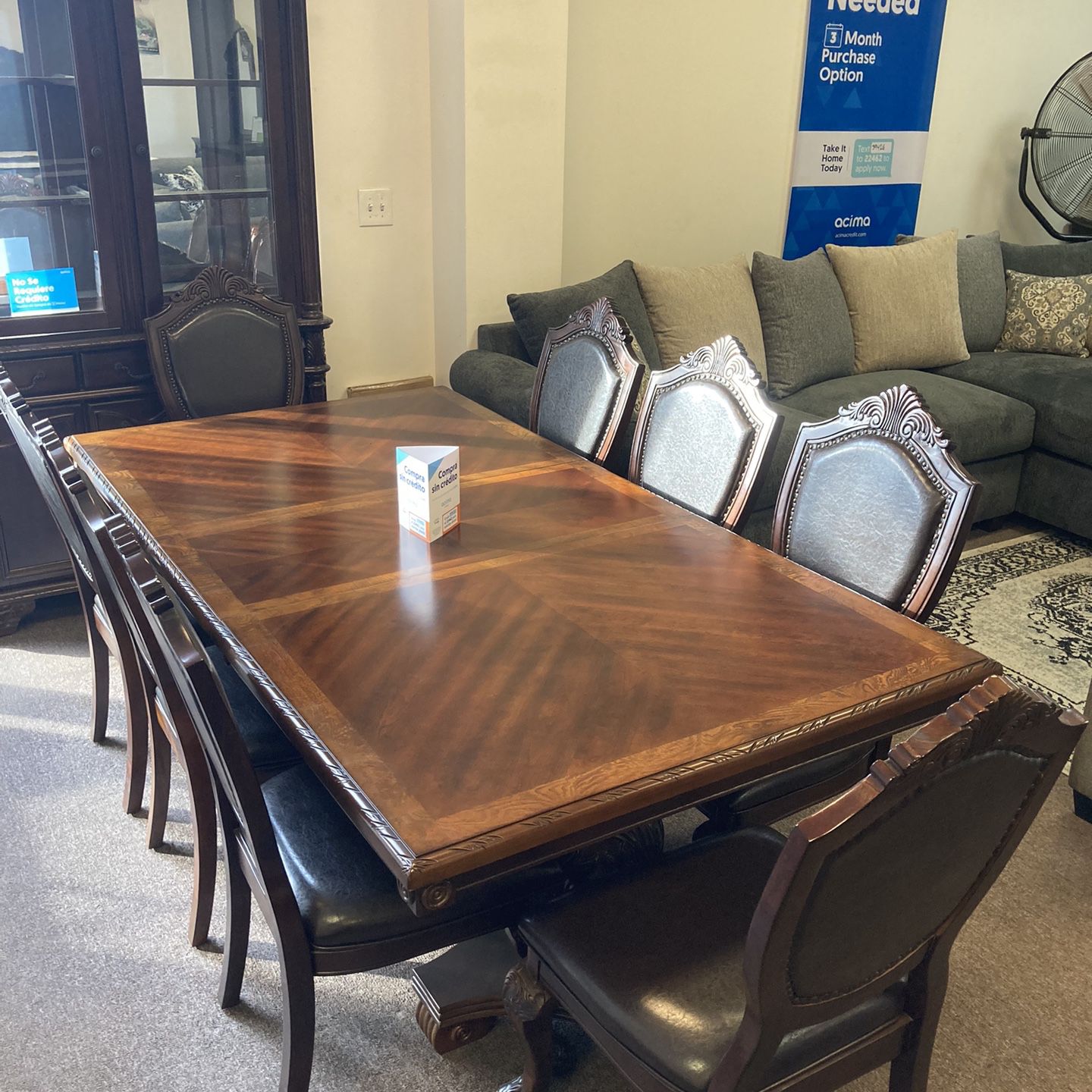 9pc Dining Set. Table And 8 Chairs. New! Please See Description.