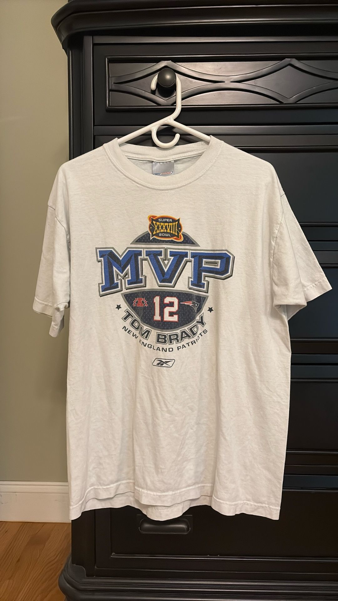 Vintage Tom Brady Patriots Super Bowl 38 Tee Size Medium