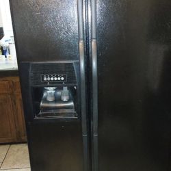 Black Whirlpool Refrigerator 