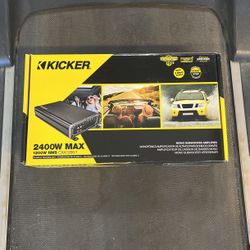 Kicker 2400 Watts 1 Channel Bass Amplifier CXA1200.1