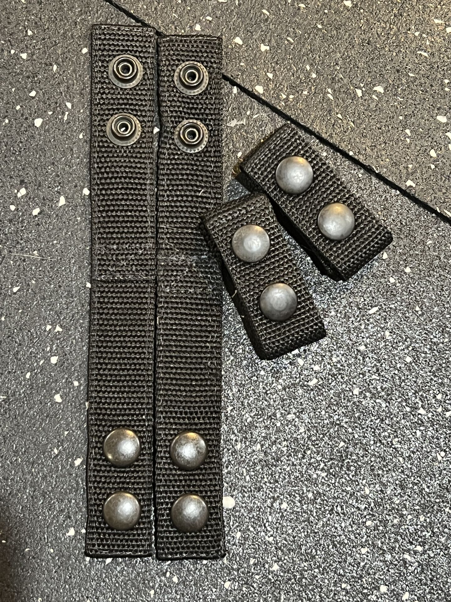 4Pcs Belt Keeper Duty Belt Security with Double Snaps for 2¼" Wide Belt Nylon USE 