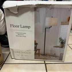 Camden 60" High Black Swing Arm Floor Lamp